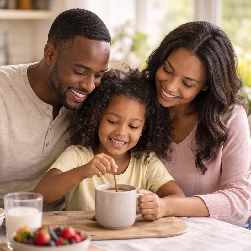 Family enjoying wellness